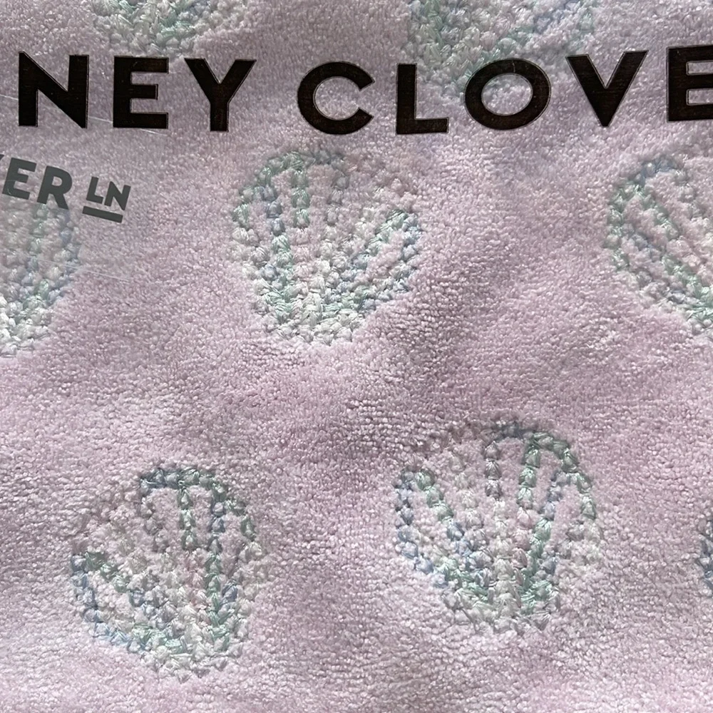 Stoney Clover Lane NWT SEASHELL embroidered TERRY Large POUCH